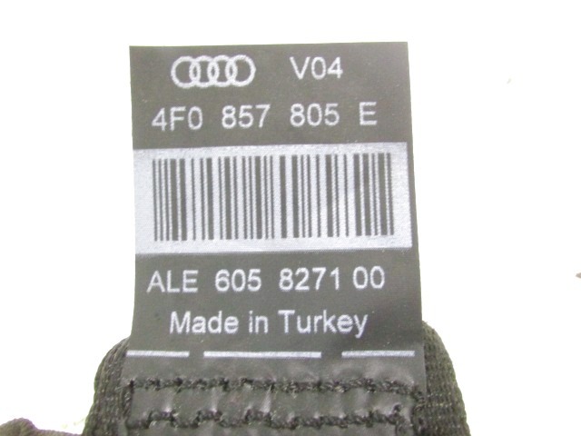 VARNOSTNI PAS OEM N. 4F0857805E ORIGINAL REZERVNI DEL AUDI A6 C6 R 4F2 4FH 4F5 BER/SW/ALLROAD (10/2008 - 2011) DIESEL LETNIK 2011