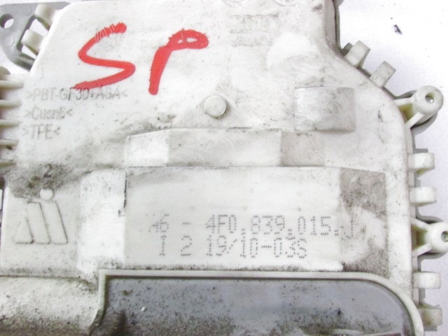 CENTRALNA KLJUCAVNICA ZADJIH LEVIH VRAT OEM N. 4F0839015J ORIGINAL REZERVNI DEL AUDI A6 C6 R 4F2 4FH 4F5 BER/SW/ALLROAD (10/2008 - 2011) DIESEL LETNIK 2011