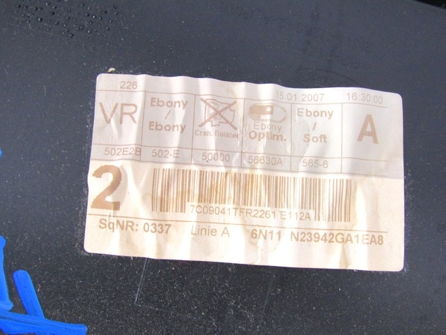 NOTRANJA OBLOGA SPREDNJIH VRAT OEM N. PNADTFDFUSIONJURBR5P ORIGINAL REZERVNI DEL FORD FUSION JU R (03/2006 - 2012) DIESEL LETNIK 2007