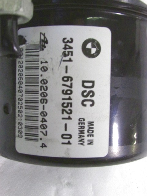 ABS AGREGAT S PUMPO OEM N. 34516791521 ORIGINAL REZERVNI DEL BMW SERIE 1 BER/COUPE/CABRIO E81/E82/E87/E88 LCI R (2007 - 2013) DIESEL LETNIK 2010