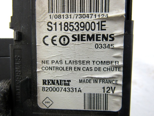 KOMPLET ODKLEPANJE IN VZIG  OEM N. 17734 KIT ACCENSIONE AVVIAMENTO ORIGINAL REZERVNI DEL RENAULT MEGANE MK2 BM0/1 CM0/1 EM0/1 KM0/1 LM0/1 BER/GRANDTOUR  (10/2002 - 02/2006) DIESEL LETNIK 2004