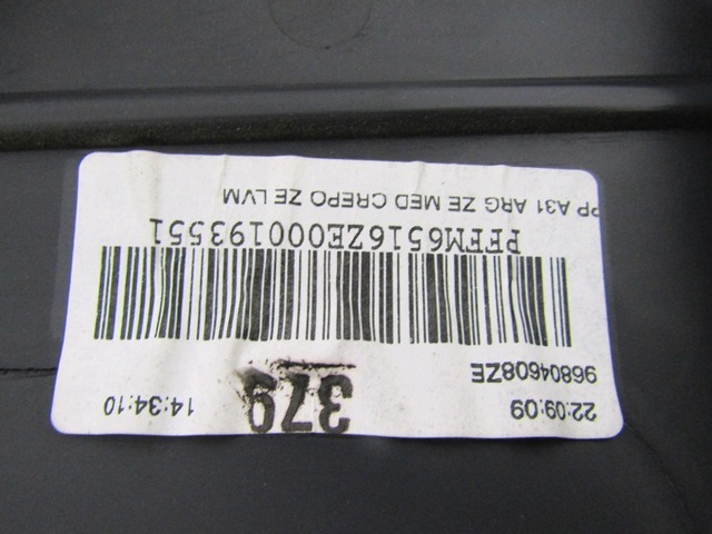 VRATNI PANEL OEM N. PNPSTCTC3MK1RBR5P ORIGINAL REZERVNI DEL CITROEN C3 / PLURIEL MK1R (09/2005 - 11/2010) BENZINA/GPL LETNIK 2009