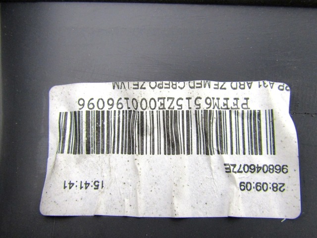 VRATNI PANEL OEM N. PNPDTCTC3MK1RBR5P ORIGINAL REZERVNI DEL CITROEN C3 / PLURIEL MK1R (09/2005 - 11/2010) BENZINA/GPL LETNIK 2009