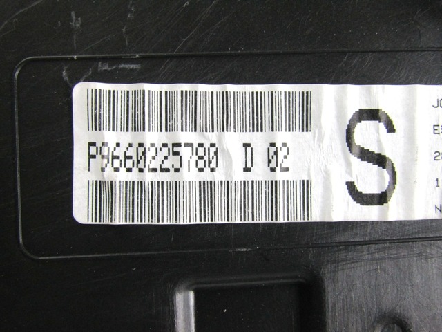 KILOMETER STEVEC OEM N. 9660225780 ORIGINAL REZERVNI DEL CITROEN C3 / PLURIEL MK1R (09/2005 - 11/2010) BENZINA/GPL LETNIK 2009