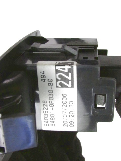 ZADNJE STIKALO OEM N. 84801-0F030-B0 ORIGINAL REZERVNI DEL TOYOTA COROLLA VERSO ZER ZZE12 R1 (2004 - 2009) DIESEL LETNIK 2006