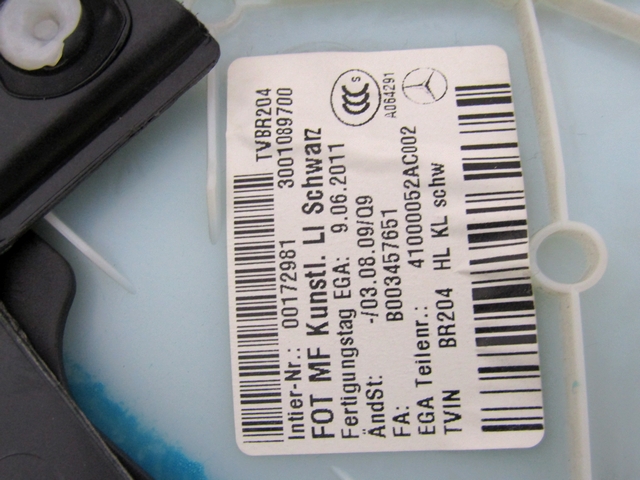 VRATNI PANEL OEM N. PNPSPMBCLASCW204RSW5P ORIGINAL REZERVNI DEL MERCEDES CLASSE C W204 R BER/SW (2011 - 10/2014)DIESEL LETNIK 2011