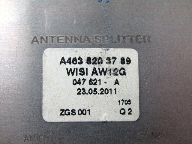 ANTENE OEM N. A4638203789 ORIGINAL REZERVNI DEL MERCEDES CLASSE C W204 R BER/SW (2011 - 10/2014)DIESEL LETNIK 2011