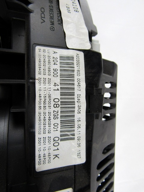 KILOMETER STEVEC OEM N. A2049004108 ORIGINAL REZERVNI DEL MERCEDES CLASSE C W204 R BER/SW (2011 - 10/2014)DIESEL LETNIK 2011