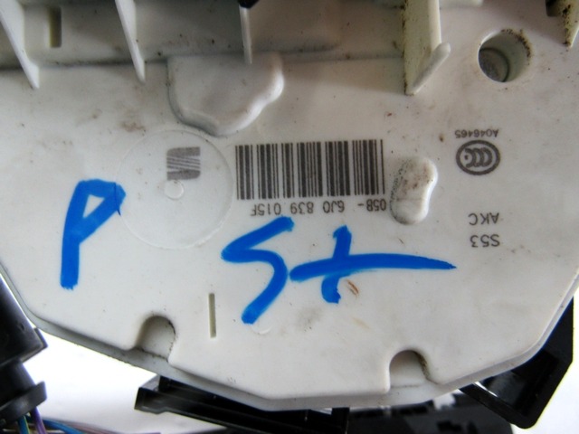 CENTRALNA KLJUCAVNICA ZADJIH LEVIH VRAT OEM N. 6J0839015F ORIGINAL REZERVNI DEL SEAT IBIZA 6J5 6P1 MK4 R BER/SW (2012 -2017) DIESEL LETNIK 2014