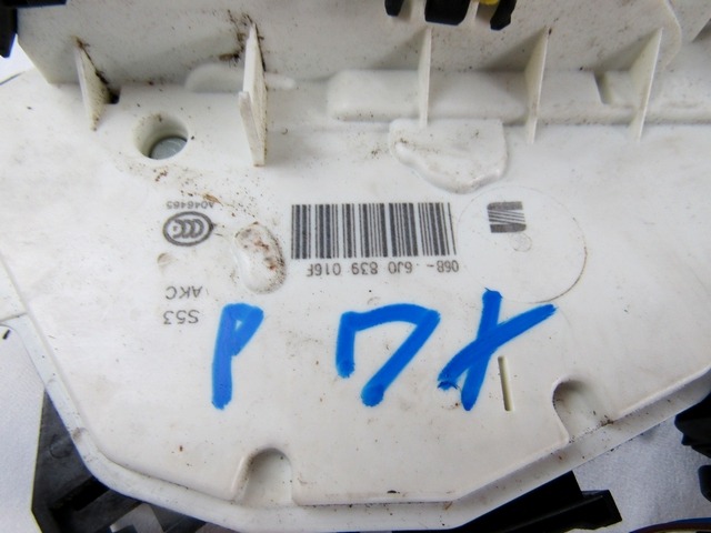 CENTRALNO ZAKLEPANJE ZADNJIH DESNIH VRAT OEM N. 6J0839016F ORIGINAL REZERVNI DEL SEAT IBIZA 6J5 6P1 MK4 R BER/SW (2012 -2017) DIESEL LETNIK 2014