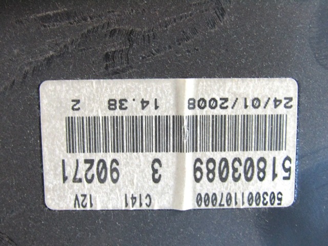 KILOMETER STEVEC OEM N. 51803089 ORIGINAL REZERVNI DEL FIAT GRANDE PUNTO 199 (2005 - 2012) BENZINA LETNIK 2008