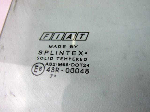 STEKLO ZADNJIH DESNIH VRAT OEM N. 51869145 ORIGINAL REZERVNI DEL FIAT GRANDE PUNTO 199 (2005 - 2012) BENZINA LETNIK 2008