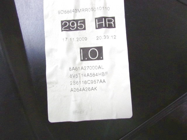 ROCNI SISTEM ZA DVIGOVANJE ZADNJEGA STEKLA  OEM N. 8A61-A045H22-AG ORIGINAL REZERVNI DEL FORD FIESTA CB1 CNN MK6 (09/2008 - 11/2012) BENZINA LETNIK 2010