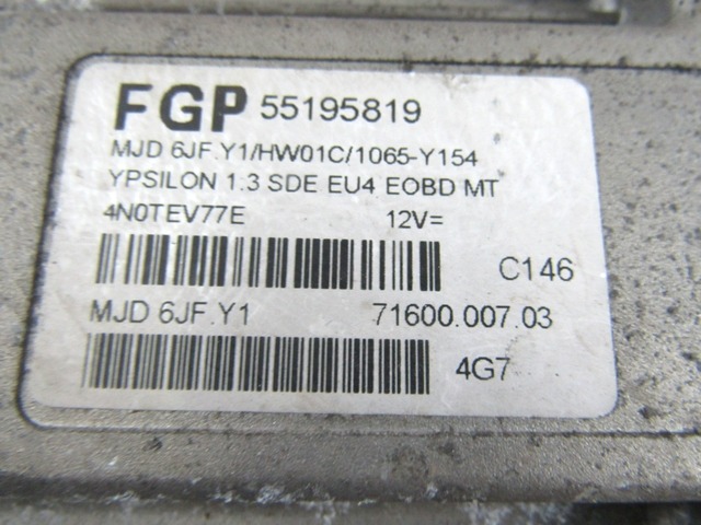 KOMPLET ODKLEPANJE IN VZIG  OEM N. 17452 KIT ACCENSIONE AVVIAMENTO ORIGINAL REZERVNI DEL LANCIA Y YPSILON 843 (2003-2006) DIESEL LETNIK 2004