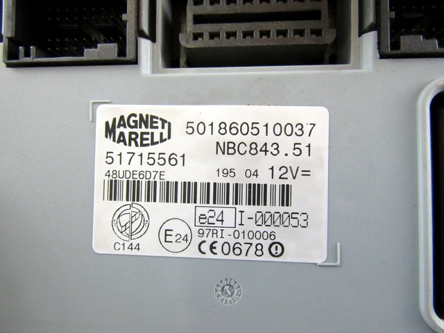 KOMPLET ODKLEPANJE IN VZIG  OEM N. 17452 KIT ACCENSIONE AVVIAMENTO ORIGINAL REZERVNI DEL LANCIA Y YPSILON 843 (2003-2006) DIESEL LETNIK 2004