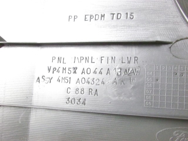 MONTA?NI DELI /  ARMATURNE PLOSCE SPODNJI OEM N. 4M51-A04324-AK ORIGINAL REZERVNI DEL FORD FOCUS DA HCP DP MK2 BER/SW (2005 - 2008) DIESEL LETNIK 2005