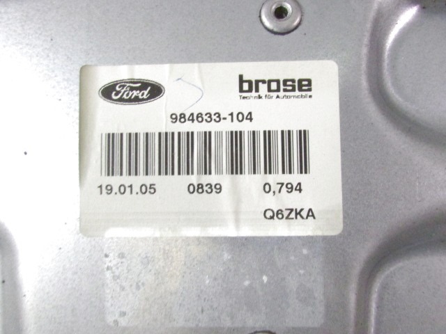 MEHANIZEM DVIGA SPREDNJIH STEKEL  OEM N. 18378 SISTEMA ALZACRISTALLO PORTA ANTERIORE ELETTR ORIGINAL REZERVNI DEL FORD FOCUS DA HCP DP MK2 BER/SW (2005 - 2008) DIESEL LETNIK 2005