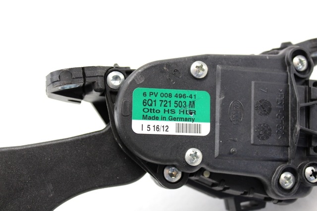 PEDALI OEM N. 6Q1721503M ORIGINAL REZERVNI DEL VOLKSWAGEN POLO 6R1 6C1 (06/2009 - 02/2014) DIESEL LETNIK 2012