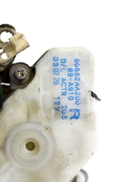 CENTRALNI ZAKLEP SPREDNJIH VRAT  OEM N. 80552AA200 ORIGINAL REZERVNI DEL NISSAN X-TRAIL T30 (2001 - 08/2007) DIESEL LETNIK 2003