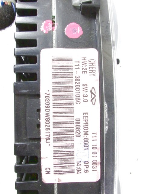 KILOMETER STEVEC OEM N. T11-3820010BC ORIGINAL REZERVNI DEL DR 5 (2007 - 07/2014) BENZINA/GPL LETNIK 2009