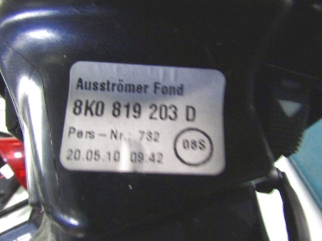 CENTRALNE PREZRACEVALNE SOBE  OEM N. 8K0819203 ORIGINAL REZERVNI DEL AUDI A4 B8 8K2 BER/SW/CABRIO (2007 - 11/2015) DIESEL LETNIK 2010