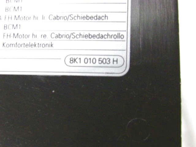 MONTA?NI DELI /  ARMATURNE PLOSCE SPODNJI OEM N. 8K0857085A ORIGINAL REZERVNI DEL AUDI A4 B8 8K2 BER/SW/CABRIO (2007 - 11/2015) DIESEL LETNIK 2010