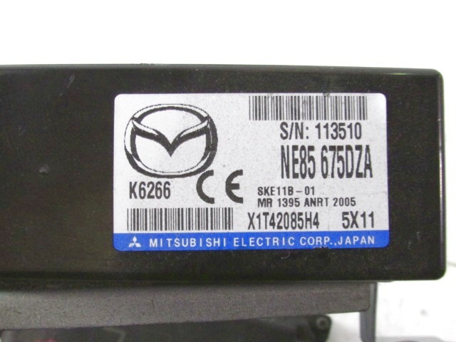 KOMPLET ODKLEPANJE IN VZIG  OEM N. 18888 KIT ACCENSIONE AVVIAMENTO ORIGINAL REZERVNI DEL MAZDA MX-5 NC MK3 (2006 - 2014)BENZINA LETNIK 2006