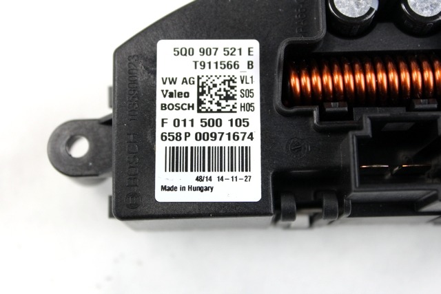 REGULATOR PREZRACEVANJA OEM N. 5Q0907521E ORIGINAL REZERVNI DEL AUDI A3 MK3 8V 8V1 8VK 8VS 8VM 8V7 8VE 3P/5P/CABRIO (2012 -2016)DIESEL LETNIK 2015