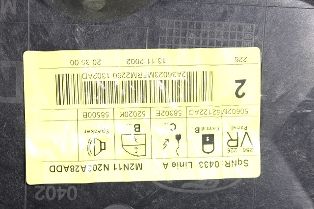 MEHANIZEM DVIGA SPREDNJIH STEKEL  OEM N. 16626 SISTEMA ALZACRISTALLO PORTA ANTERIORE ELETTR ORIGINAL REZERVNI DEL FORD FUSION JU (2002 - 02/2006) DIESEL LETNIK 2003