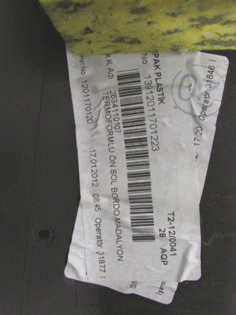 NOTRANJA OBLOGA SPREDNJIH VRAT OEM N. PNASTFTDOBLO263MK2FG2P ORIGINAL REZERVNI DEL FIAT DOBLO 263 MK2 (2009 -2015)DIESEL LETNIK 2012