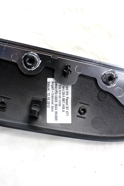 NOTRANJA KLJUKA  OEM N. 3AA867449A ORIGINAL REZERVNI DEL VOLKSWAGEN PASSAT B7 362 365 BER/SW (10/2010 - 2015)DIESEL LETNIK 2013