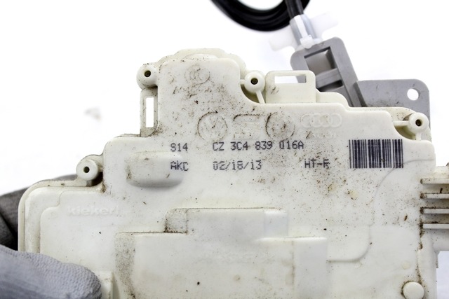 CENTRALNO ZAKLEPANJE ZADNJIH DESNIH VRAT OEM N. 3C4839016A ORIGINAL REZERVNI DEL VOLKSWAGEN PASSAT B7 362 365 BER/SW (10/2010 - 2015)DIESEL LETNIK 2013