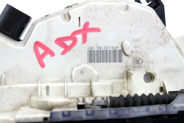 CENTRALNI ZAKLEP SPREDNJIH VRAT  OEM N. 5N0837016F ORIGINAL REZERVNI DEL SEAT IBIZA 6J5 6P1 MK4 R BER/SW (2012 -2017) DIESEL LETNIK 2013