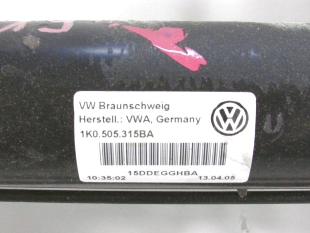 MOST ZADNJE OSI OEM N. 1K0505315BA ORIGINAL REZERVNI DEL AUDI A3 MK2 8P 8PA 8P1 (2003 - 2008)DIESEL LETNIK 2005