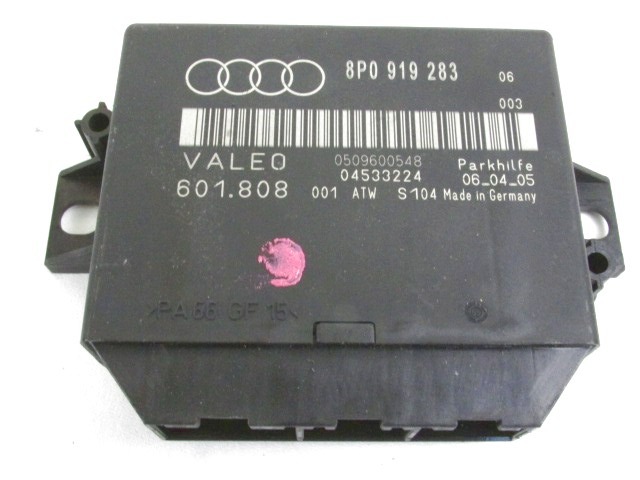 ECU PARKIRNI SENZORJI OEM N. 8P0919283 ORIGINAL REZERVNI DEL AUDI A3 MK2 8P 8PA 8P1 (2003 - 2008)DIESEL LETNIK 2005