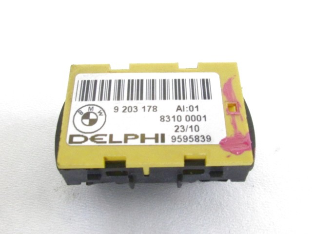 STIKALO ELEKTRICNIH SEDEZEV OEM N. 9203178 ORIGINAL REZERVNI DEL BMW SERIE 3 BER/SW/COUPE/CABRIO E90/E91/E92/E93 LCI R (2009 - 2012) DIESEL LETNIK 2010