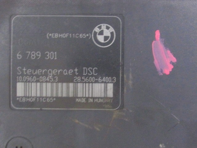 ABS AGREGAT S PUMPO OEM N. 34516789300 ORIGINAL REZERVNI DEL BMW SERIE 3 BER/SW/COUPE/CABRIO E90/E91/E92/E93 LCI R (2009 - 2012) DIESEL LETNIK 2010