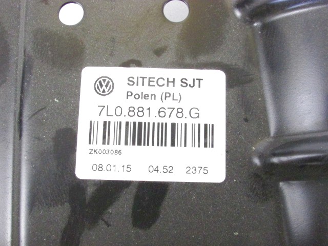 KONZOLE IN SINE SEDEZEV OEM N. 7L0881678G ORIGINAL REZERVNI DEL PORSCHE CAYENNE 9PA MK1 R (2008-2010)BENZINA LETNIK 2008