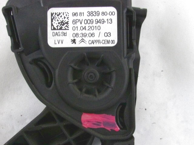 PEDALI OEM N. 9681383980 ORIGINAL REZERVNI DEL CITROEN C3 PICASSO MK1 (2009 - 2012) BENZINA LETNIK 2010