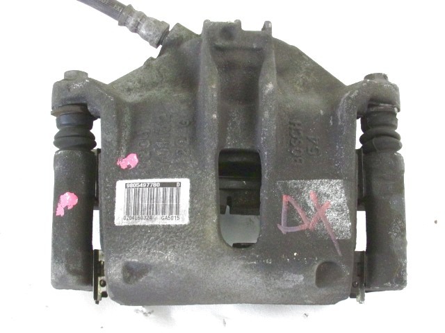 SPREDNJE DESNE ZAVORNE CELJUSTI  OEM N. 9805497780 ORIGINAL REZERVNI DEL PEUGEOT 208 CA CC MK1 (2012 -2019) DIESEL LETNIK 2015