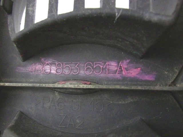 SPREDNJE OKRASNE MASKE OEM N. 4B0853651A ORIGINAL REZERVNI DEL AUDI A6 C5 4B 4B5 4B2 BER/SW (1997 - 2001) DIESEL LETNIK 2000