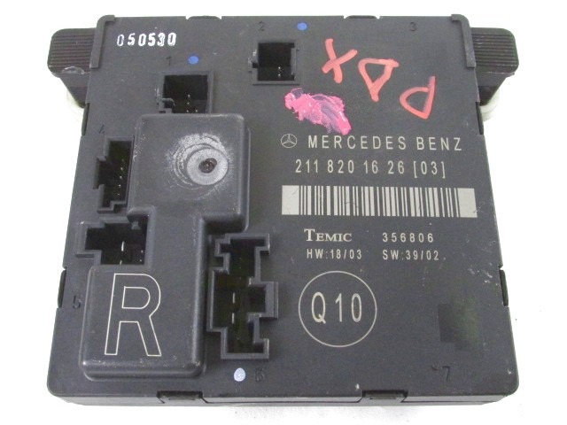 RACUNALNIK VRAT IN STEKEL OEM N. 2118201626 ORIGINAL REZERVNI DEL MERCEDES CLASSE E W211 S211 BER/SW (03/2002 - 05/2006) DIESEL LETNIK 2005