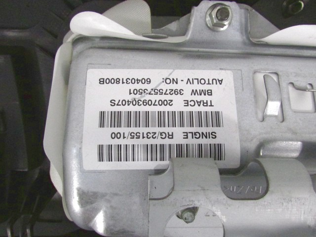 KIT AIRBAG KOMPLET OEM N. 22485 KIT AIRBAG COMPLETO ORIGINAL REZERVNI DEL MINI ONE / COOPER BERLINA CABRIO R56 R57 (2007 - 2013) BENZINA LETNIK 2007