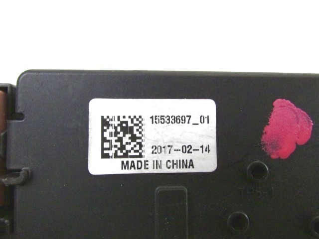 VAROVALKE/RELE' OEM N. 15533697 ORIGINAL REZERVNI DEL OPEL ASTRA K B16 5P/3P/SW (2015 - 2021)DIESEL LETNIK 2017