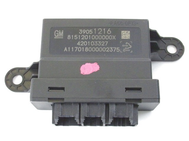 ECU PARKIRNI SENZORJI OEM N. 39051216 ORIGINAL REZERVNI DEL OPEL ASTRA K B16 5P/3P/SW (2015 - 2021)DIESEL LETNIK 2017