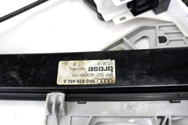 MEHANIZEM DVIGA ZADNJIH STEKEL  OEM N. 8K0959812A ORIGINAL REZERVNI DEL AUDI A4 B8 8K2 BER/SW/CABRIO (2007 - 11/2015) DIESEL LETNIK 2013