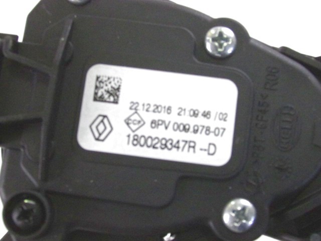 PEDALI OEM N. 180029347R ORIGINAL REZERVNI DEL RENAULT CLIO BH KH MK4 (2012 - 2019)BENZINA/GPL LETNIK 2017