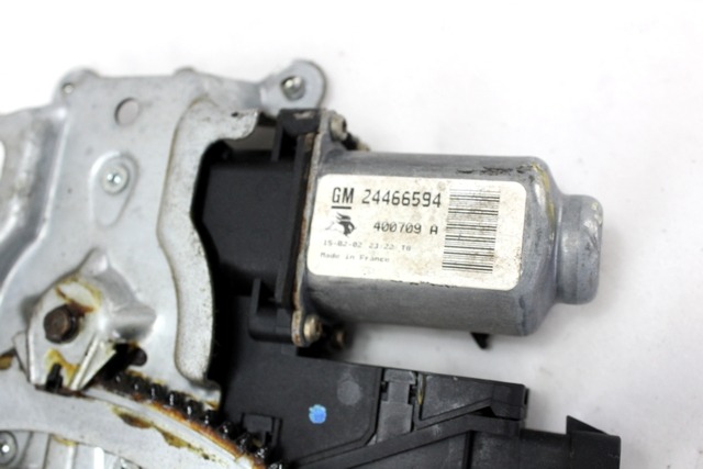 MEHANIZEM DVIGA SPREDNJIH STEKEL  OEM N. 14991 SISTEMA ALZACRISTALLO PORTA ANTERIORE ELETTR ORIGINAL REZERVNI DEL OPEL CORSA C X01 (10/2000 - 2004) BENZINA LETNIK 2002