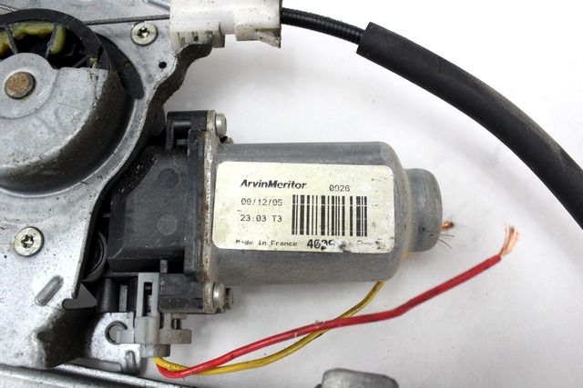 MEHANIZEM DVIGA SPREDNJIH STEKEL  OEM N. 19175 SISTEMA ALZACRISTALLO PORTA ANTERIORE ELETTR ORIGINAL REZERVNI DEL NISSAN NOTE E11 MK1 (2005 - 2013)BENZINA LETNIK 2006