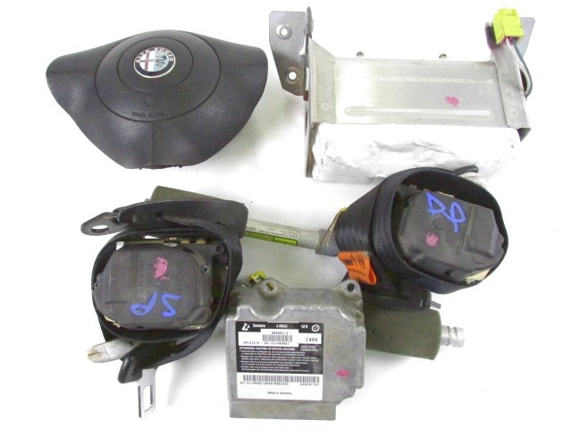 KIT AIRBAG KOMPLET OEM N. 16586 KIT AIRBAG COMPLETO ORIGINAL REZERVNI DEL ALFA ROMEO 156 932 BER/SW (2000 - 2003)DIESEL LETNIK 2003